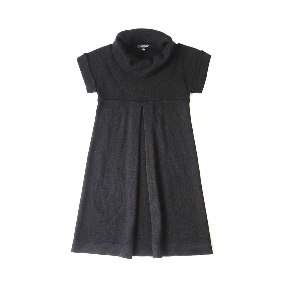 Banana Republic Black 100% Extra Fine Merino Wool Cowl Neck Sweater Dress XS